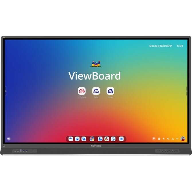 Viewsonic IFP8653 Interaktivní displej 86" 4K UHD/TFT/450cd/8ms/4xHDMI/VGA/DP/RS232/OPS/8xUSB/4xUSB-C/2xRJ45/Repro/VESA