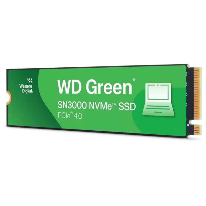 WD GREEN SSD 2TB SN3000, PCIe Gen4x4, M.2 2280, (R:5000/W:4200 MB/s)