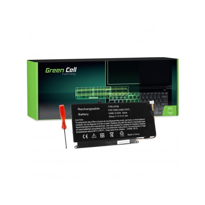 Green Cell Battery VH748 for Dell Vostro 5460 5470 5480 5560, Inspiron 14 5439