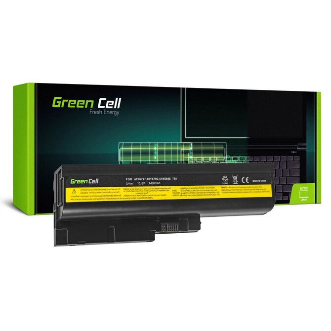 Green Cell Battery for Lenovo IBM ThinkPad T60 T60p T61 R60 R60e R60i R61 R61i T61p R500 SL500 W500