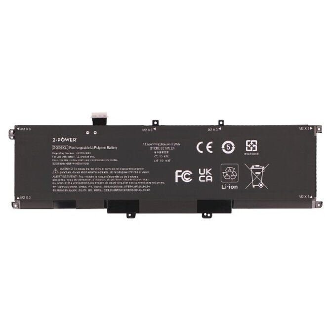 2-Power baterie ZG06XL 6 článková Baterie do Laptopu 11,55V 6200mAh