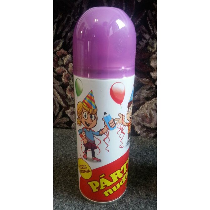 Párty nudle 250ml ve spreji - fialová