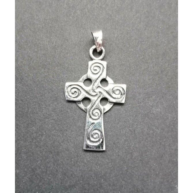Keltský kříž - stříbrný přívěsek