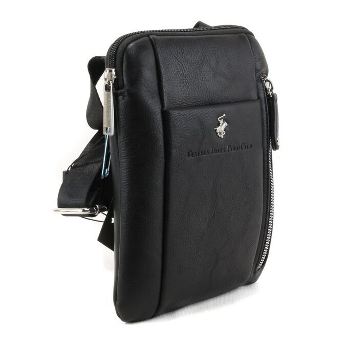 Beverly Hills Polo Club Taška crossbody BHPC černá, Syntetická kůže