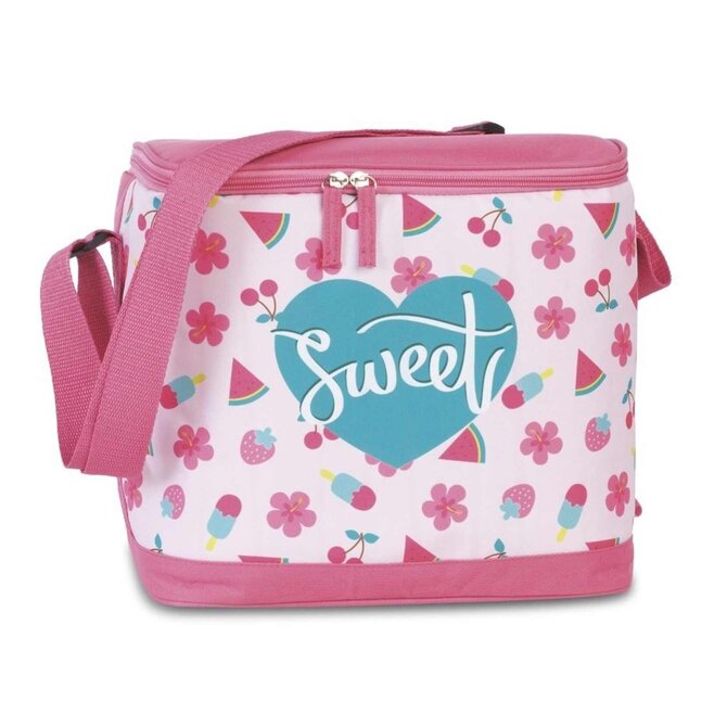 Taška Fabrizio mini cooler Sweet růžová, Textil