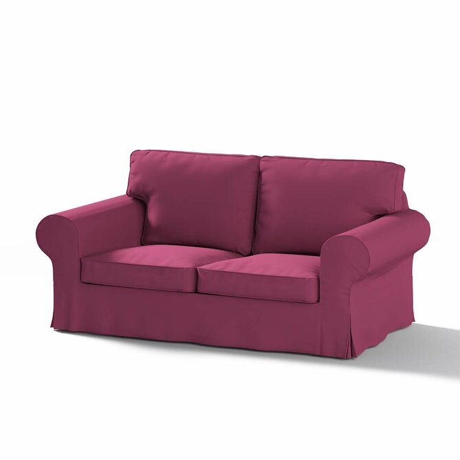 Dekoria Potah na pohovku IKEA Ektorp 2-místná rozkládací  NOVÝ MODEL 2012, Plum švestková, Ektorp 2-m rozkl. od 2012, Cotton Panama, 702-32