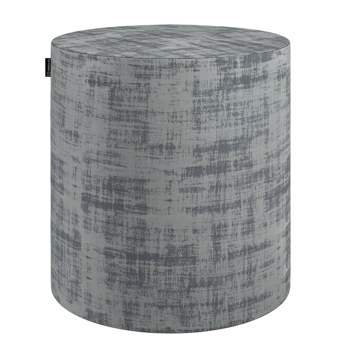 Dekoria Sedák Barrel- válec pevný,  d40cm, výška 40cm, šedavá beton, ø40 cm x 40 cm, Velvet, 704-32