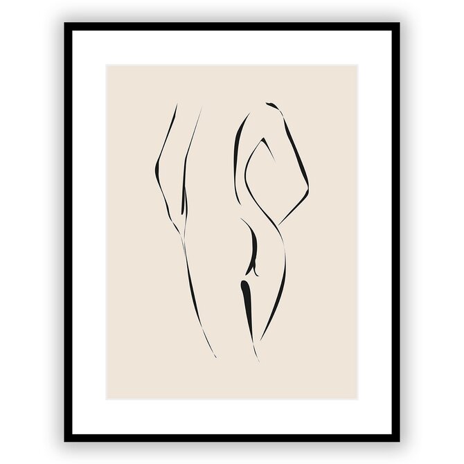 Dekoria Obraz Nude Line III 40x50 cm, 40 x 50 cm