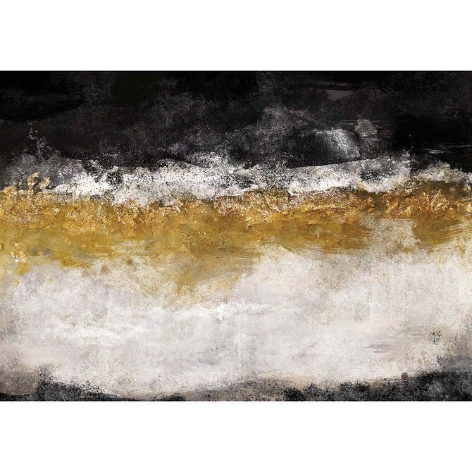 Dekoria Obraz na plátně Black&Gold Impression, 70 x 50 cm 