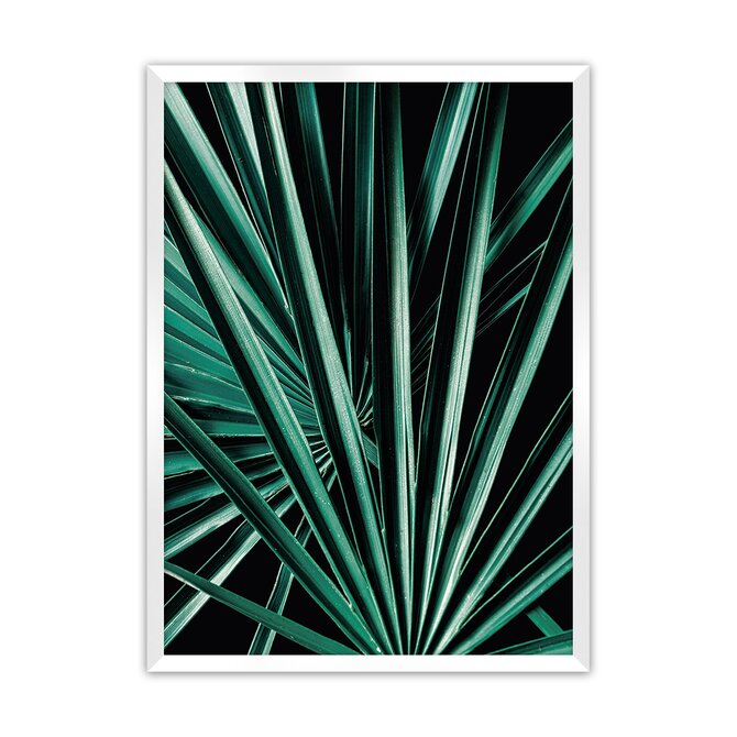 Dekoria Plakát Dark Palm Tree, 21 x  30 cm, Volba rámku: Bílý