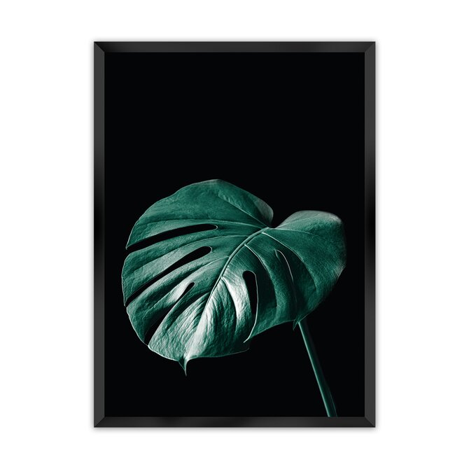 Dekoria Plakát Dark Monstera, 21 x  30 cm, Volba rámku: Černý