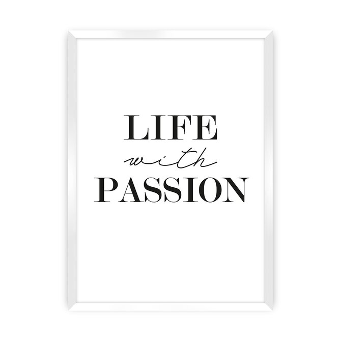 Dekoria Plakát Passion, 21 x 30 cm, Volba rámku: Bílý
