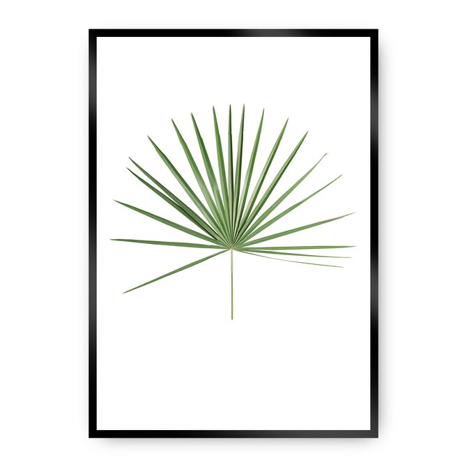 Dekoria Plakát Tropical Leaf Green, 50 x 70 cm, Vybrat rám: Černý