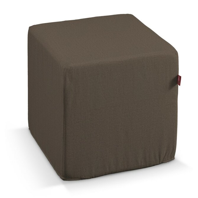 Dekoria Sedák Cube - kostka pevná 40x40x40, hnědá, 40 x 40 x 40 cm, Etna, 705-08