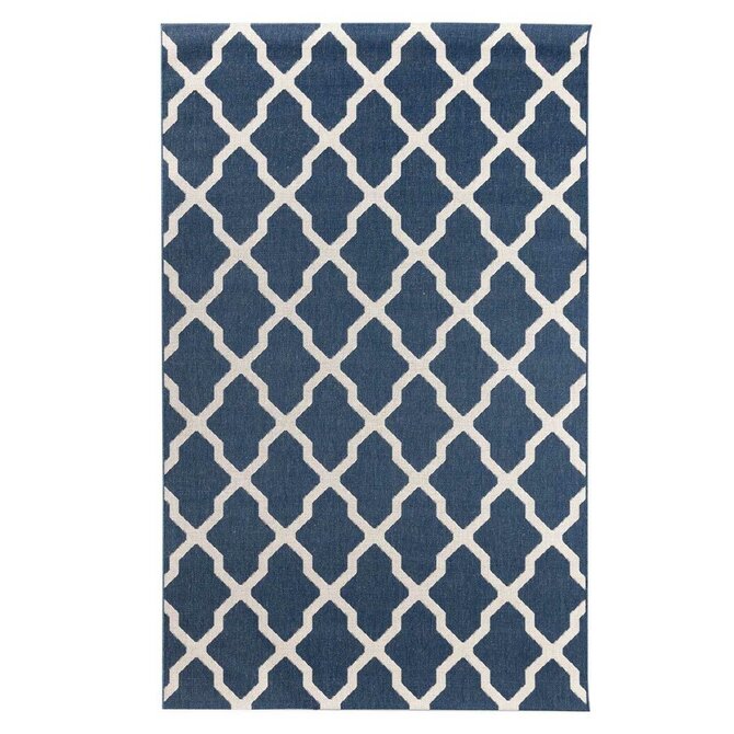 Dekoria Koberec Cottage blue/ wool 160x230cm, 160 x 230 cm