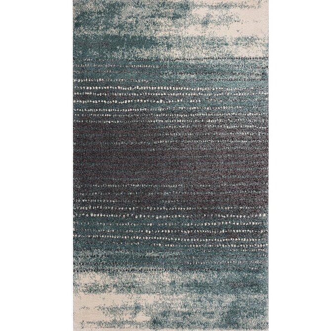 Dekoria Koberec Modern Teal blue/ dark grey 200x290cm, 200 x 290 cm