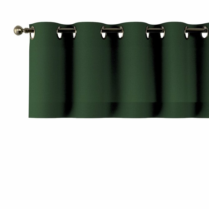Dekoria Lambrekin na kroužcích, zielony, 130 x 40 cm, Quadro, 144-33