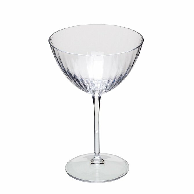 Dekoria Sklenice na martini Ottico 4ks 220ml, 10 x 7 x 15 cm