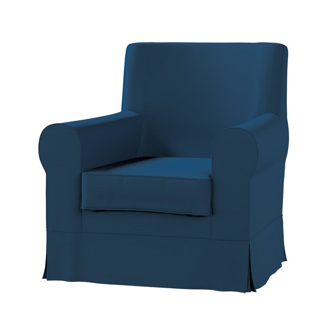 Dekoria Potah na křeslo IKEA Ektorp Jennylund, Ocean blue mořská modrá, kØeslo Ektorp Jennylund, Cotton Panama, 702-48