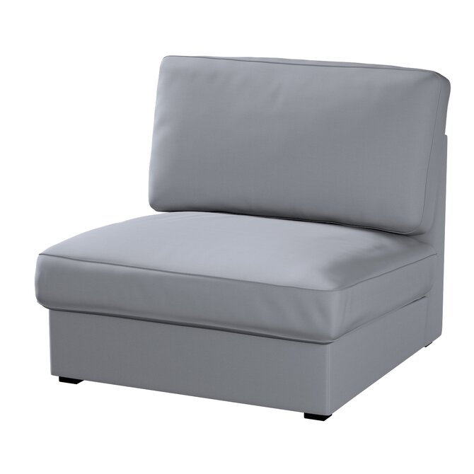 Dekoria Potah na neskládací křeslo IKEA Kivik, Slade Grey - šedá, křeslo Kivik, Cotton Panama, 702-46