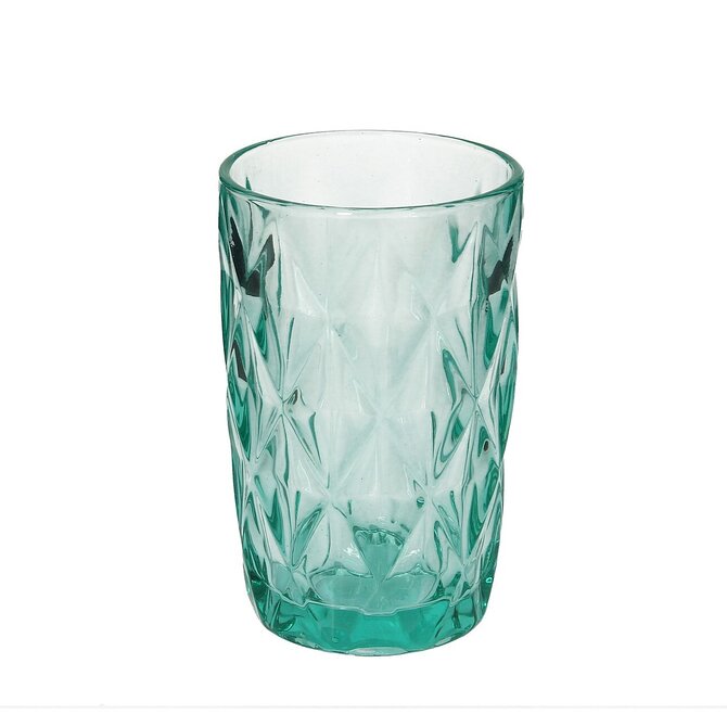 Dekoria Sklo Basic Turquoise 350ml, ⌀8 x 12,5cm