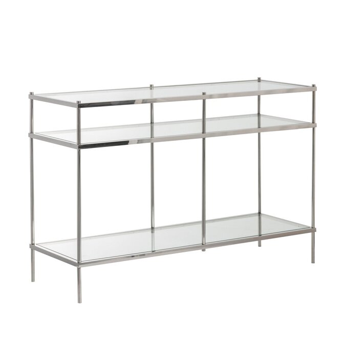 Dekoria Konzola Pure silver 120x40x80cm, 120 x 40 x 80 cm