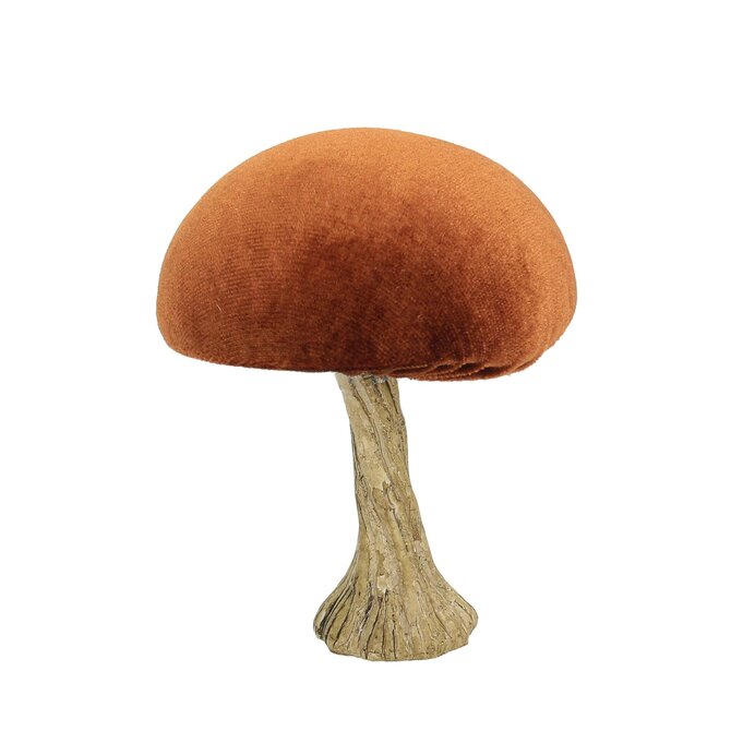 Dekoria Dekoracja Velvet Mushroom 10 cm orange, 9x10 cm