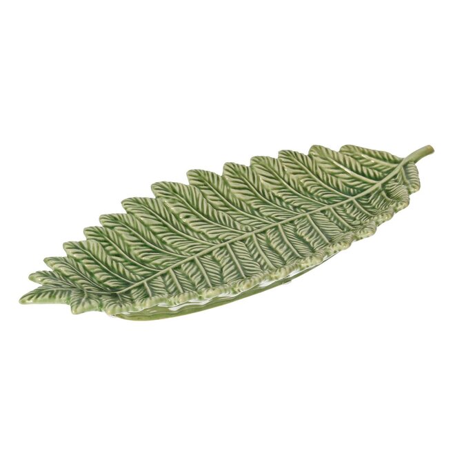 Dekoria Talíř Fern Leaf, 39 x 17 x 4 cm