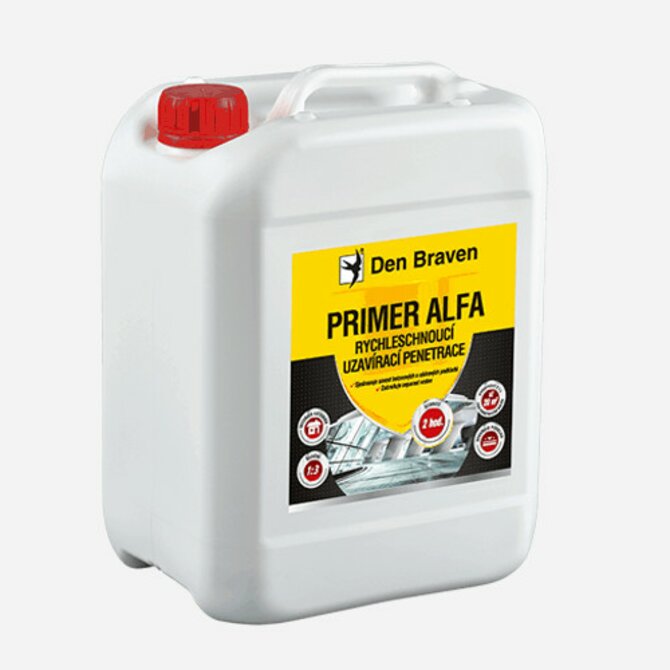 Den Braven Rychleschnoucí penetrace PRIMER ALFA - 5000 ml Bílá