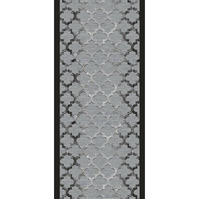 Berfin Dywany AKCE: 160x120 cm s obšitím Protiskluzový běhoun na míru Zel 1017 Silver (Grey) s obšitím - šíře 120 cm s obšitím Šedá, Velké (190x270 cm a větší), Syntetický (umělý)