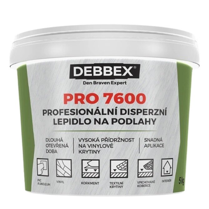 Den Braven Profesionální disperzní lepidlo na podlahy PRO 7600 - 14 kg Béžová