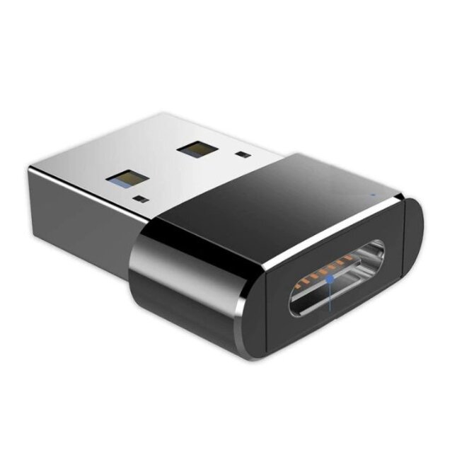 Redukce USB 2.0 (M) na USB-C (F) OTG - Černá