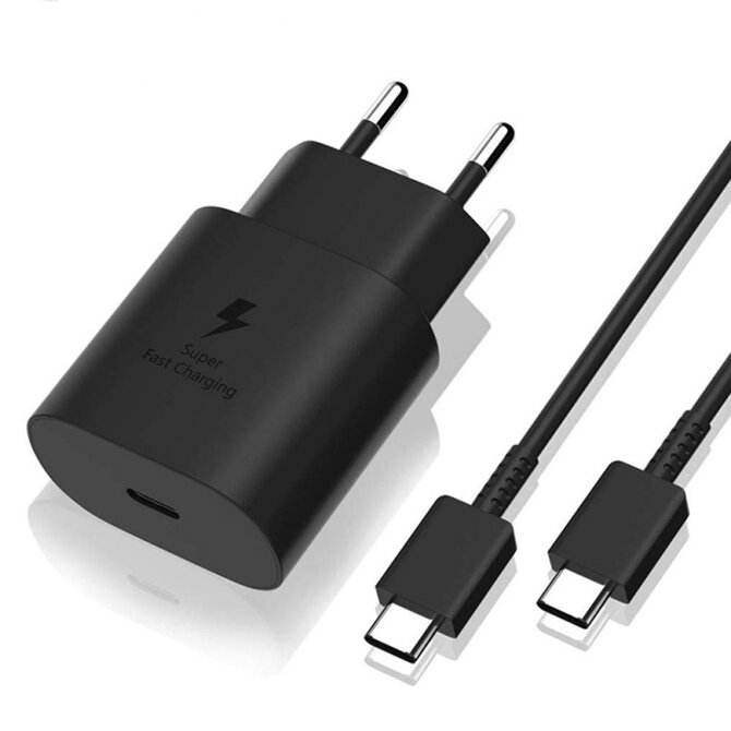 Nabíjecí adaptér Samsung EP-TA800B + kabel DA705BBE 25W 3A USB-C (Black)