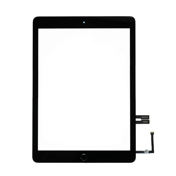 Dotykové sklo přední panel černý osázený pro Apple iPad 9.7" 2018