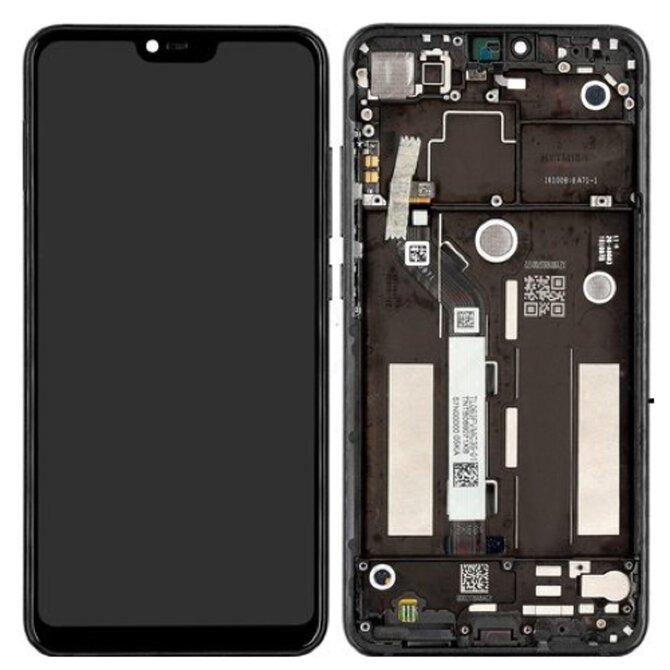 Xiaomi Mi 8 Lite LCD displej dotykové sklo včetně rámu originální (Service Pack) gray