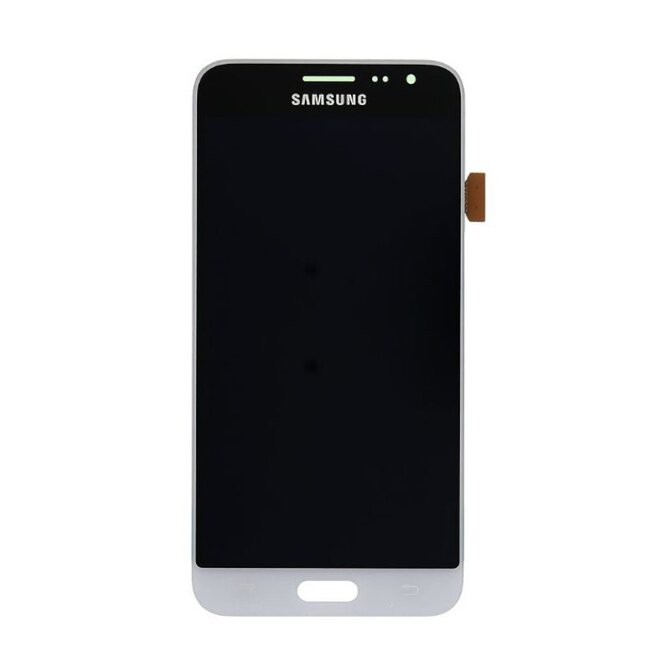 Samsung Galaxy J3 2016 LCD displej dotykové sklo bílé J320F (Service Pack)