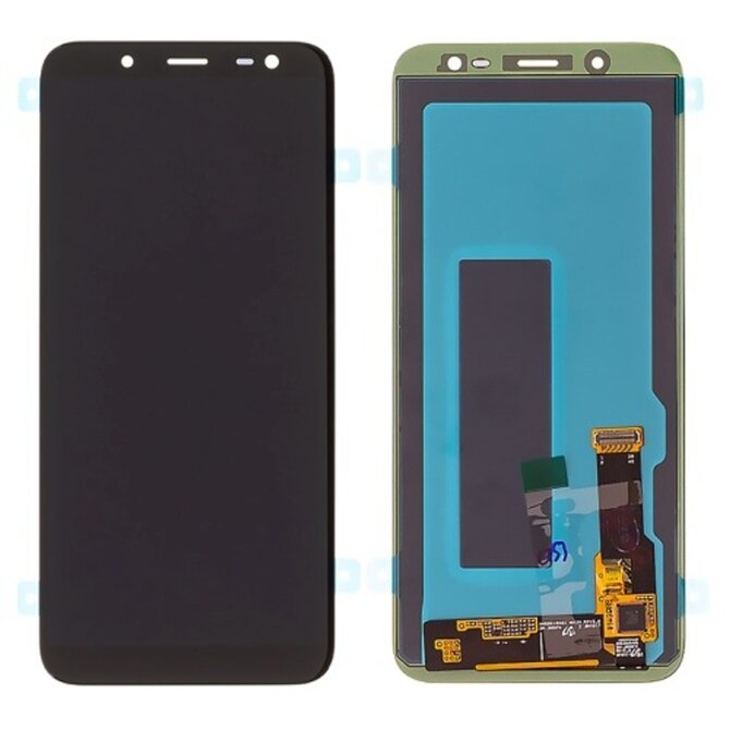 Samsung Galaxy J6 2018 LCD displej dotykové sklo černé J600 (Service Pack)