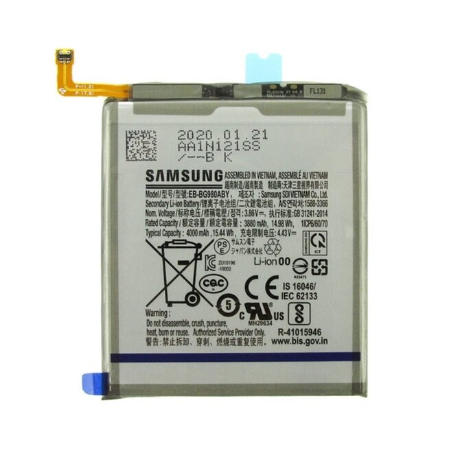 Samsung Galaxy S20 baterie EB-BG980ABY Li-Ion 4000mAh (Service Pack)