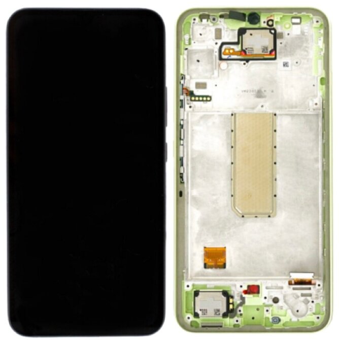 Samsung Galaxy A34 5G A346 LCD displej dotykové sklo včetně rámečku (Service Pack) green