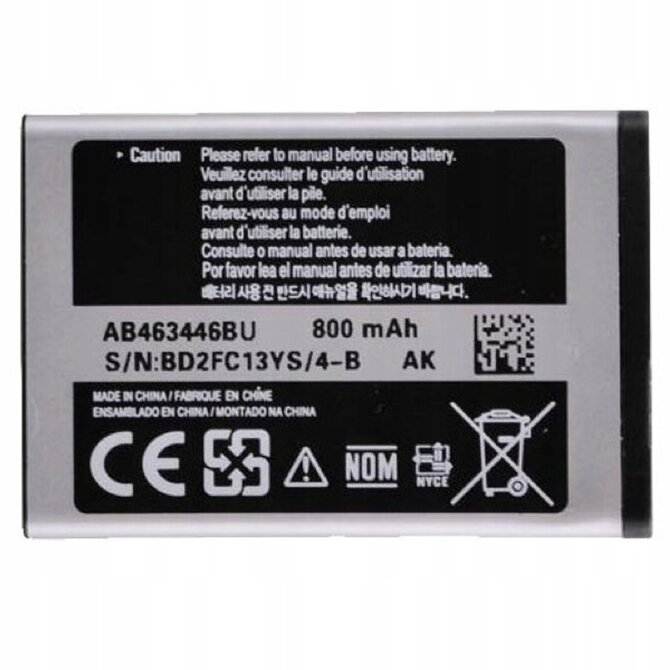 Baterie AB463446BU / AB463446BN pro Samsung C3520/C3750/E1080..