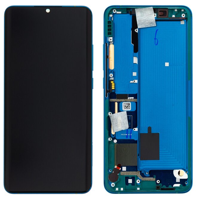 Xiaomi Mi Note 10 / Mi Note 10 PRO / Mi Note 10 Lite LCD displej dotykové sklo včetně rámečku (Service Pack) Green