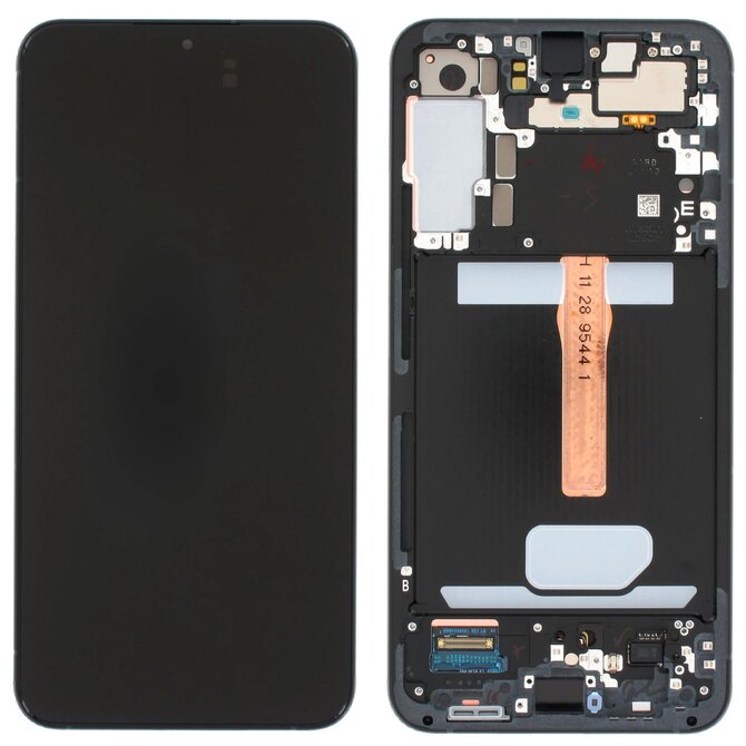 Samsung Galaxy S22+ S906 LCD displej dotykové sklo včetně rámečku originální (Service Pack) Graphite gray