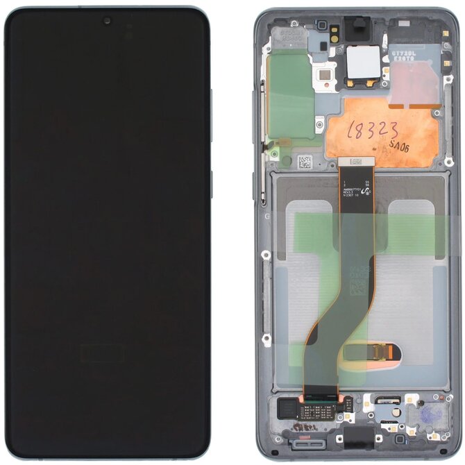 Samsung Galaxy S20+ G985/G986 LCD displej dotykové sklo včetně rámečku (Service Pack) Gray