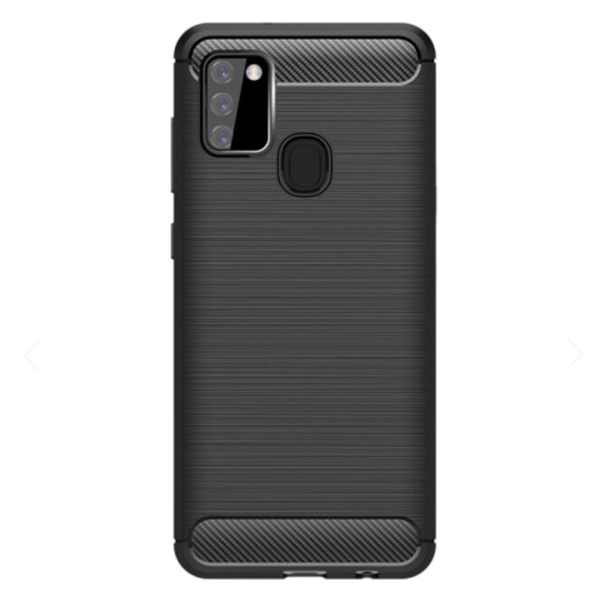 Pouzdro Carbon Samsung Galaxy A21s (Černé)