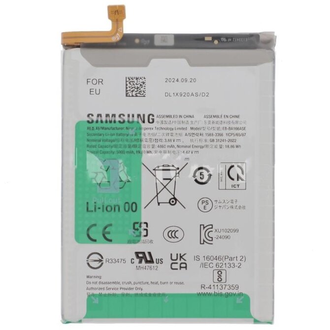 Baterie EB-BA166ASE Samsung Galaxy A16 LTE/5G A165/A166 originální (Service Pack)