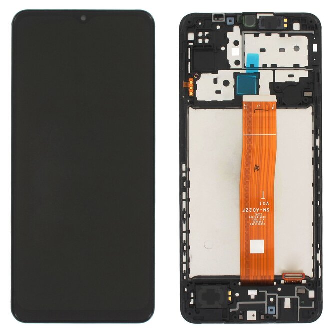 Samsung Galaxy M12 LCD displej dotykové sklo včetně rámečku M127 (Service Pack)