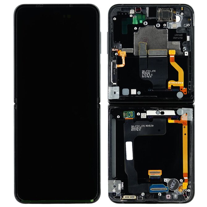 Samsung Galaxy Z Flip 4 F721B LCD displej dotykové sklo originální (Service Pack) vnitřní Black