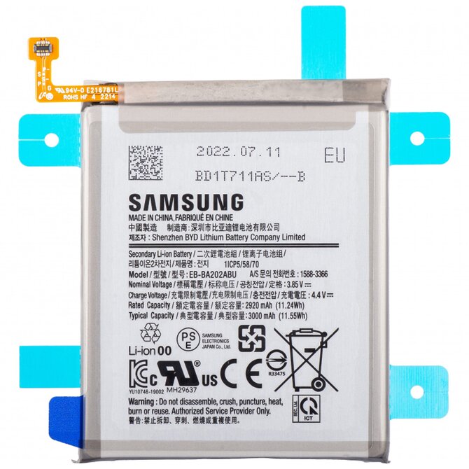 Samsung Galaxy A20e baterie EB-BA202ABU (Service Pack)