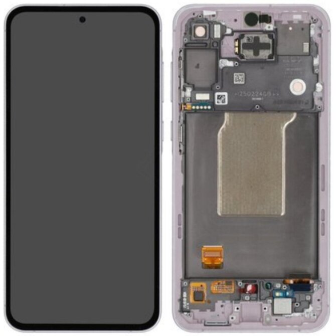 Samsung Galaxy A55 5G A556 LCD displej dotykové sklo včetně rámečku originální (Service Pack) lavender