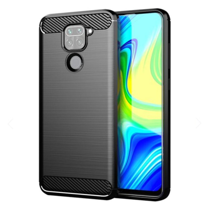 WG Kryt Carbon pro Xiaomi Redmi Note 9 - černá